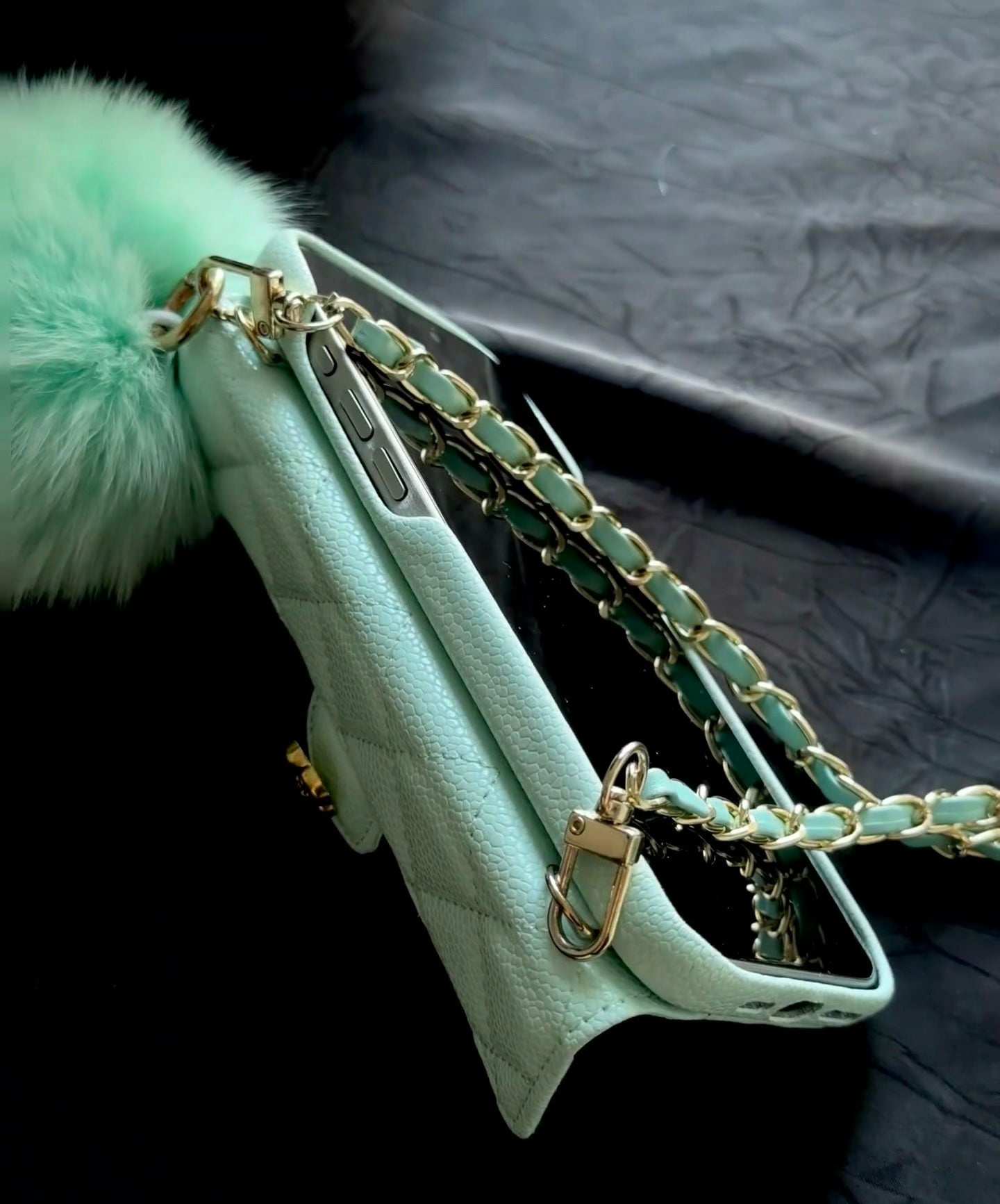 iPhone 17/16/15/14/13 Camellia Pattern Leather Case Wallet& Card Holder,Case+Detachable Lanyard