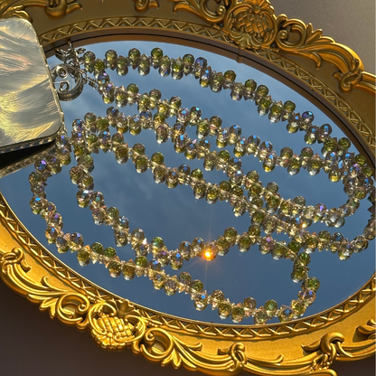 Sparkling Crystal Water Drop Phone Lanyard | 47.2in Crossbody Charm, Phone Strap,blue Ocean Color, Fashion Bag/phone Accessory, Bag Charm