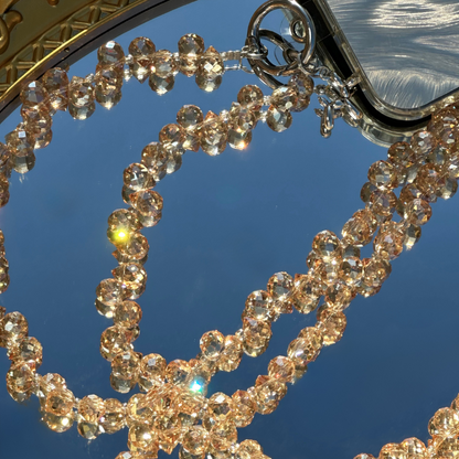 Sparkling Crystal Water Drop Phone Lanyard | 47.2in Crossbody Charm, Phone Strap,blue Ocean Color, Fashion Bag/phone Accessory, Bag Charm