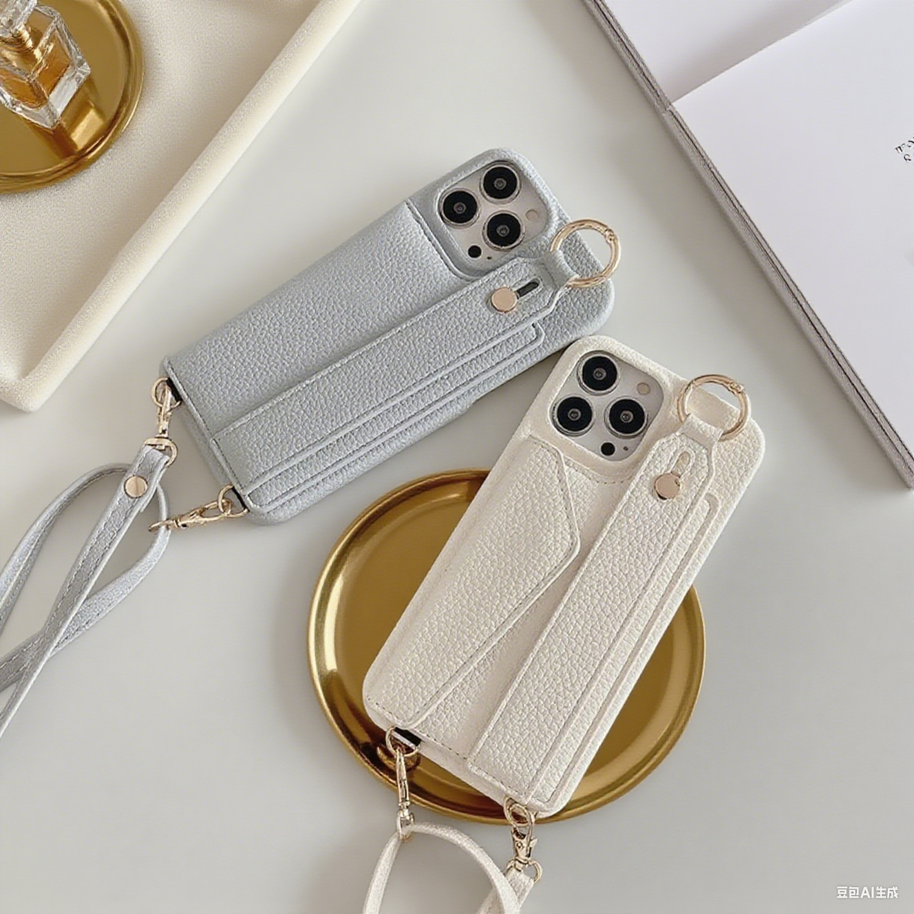 iPhone 17/16/15  Leather Phone Case Wallet, Multi-Slots Card Holder Pouch, Card Slots