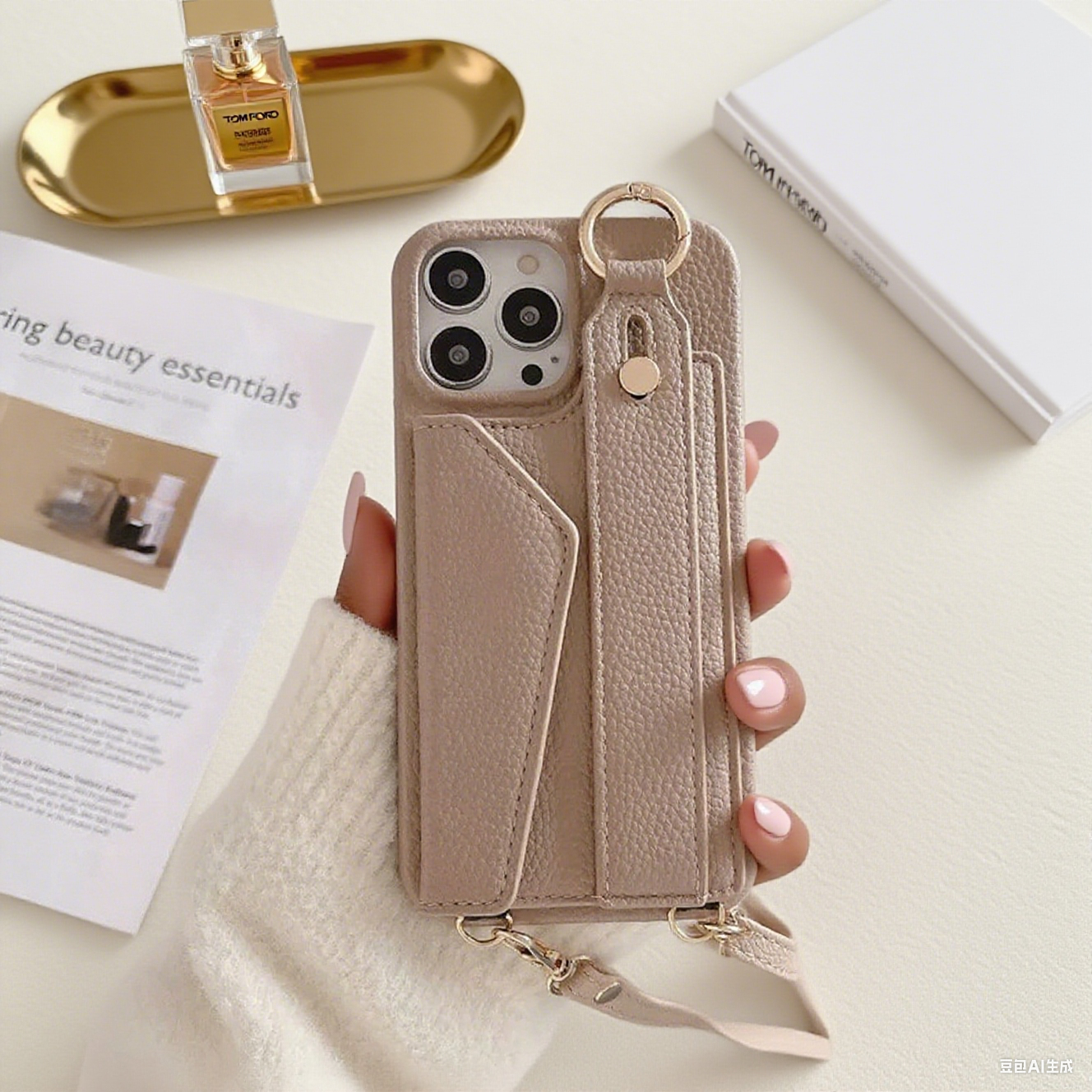 iPhone 17/16/15  Leather Phone Case Wallet, Multi-Slots Card Holder Pouch, Card Slots