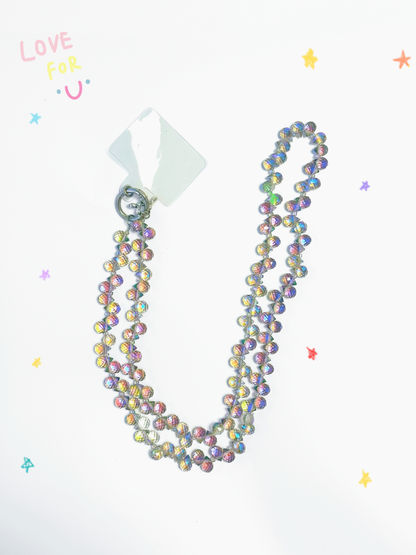 Sparkling Crystal Water Drop Phone Lanyard | 47.2in Crossbody Charm, Phone Strap,blue Ocean Color, Fashion Bag/phone Accessory, Bag Charm