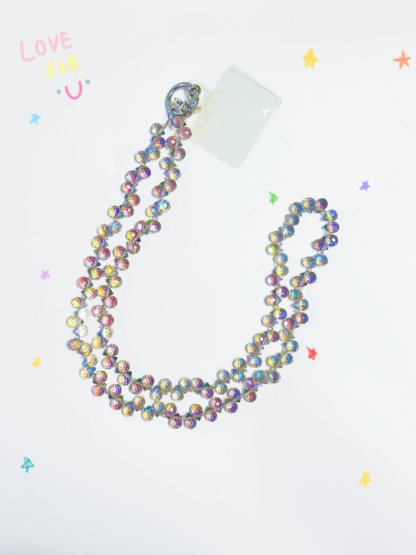 Sparkling Crystal Water Drop Phone Lanyard | 47.2in Crossbody Charm, Phone Strap,blue Ocean Color, Fashion Bag/phone Accessory, Bag Charm