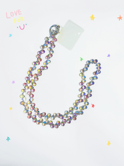 Sparkling Crystal Water Drop Phone Lanyard | 47.2in Crossbody Charm, Phone Strap,blue Ocean Color, Fashion Bag/phone Accessory, Bag Charm