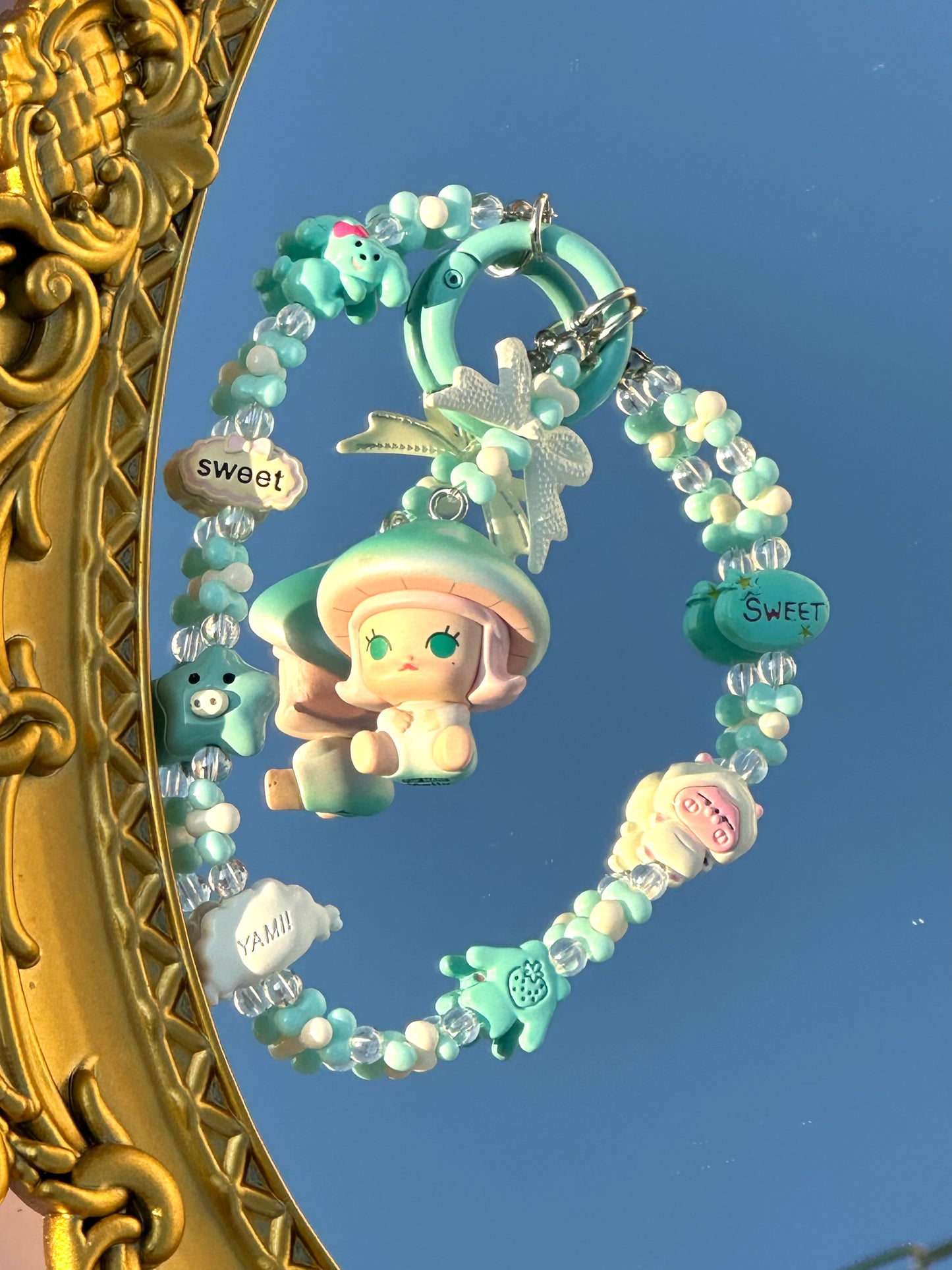 (Pop Charm 2)Handmade DIY Pop Phone Charm - Labubu Phone Charm Molly Skullpanda Sweetbean Phone Charm