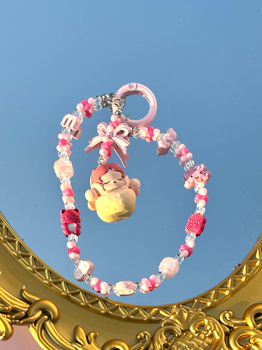 (Pop Charm 2)Handmade DIY Pop Phone Charm - Labubu Phone Charm Molly Skullpanda Sweetbean Phone Charm