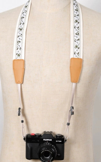 TwinkleBling Embroidered Camera Strap: Padded DSLR Neck Strap( Canon/Nikon/Fuji)