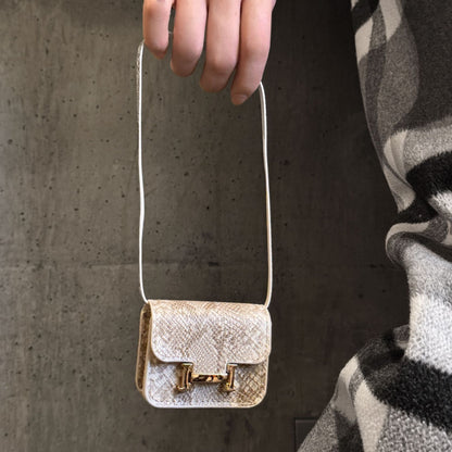 Luxury Snake Print AirPod Case with Crossbody Strap, Designer-Inspired AirPods Protective Cover Gift