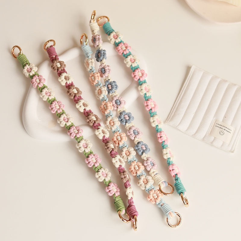 Handmade Sunflower Cell Phone Lanyard Embroidery: Stylish Cell Phone  & ID Badge Accessory for Daily Use