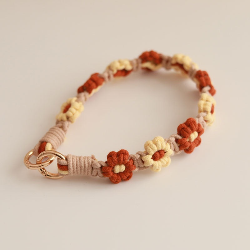 Handmade Sunflower Cell Phone Lanyard Embroidery: Stylish Cell Phone  & ID Badge Accessory for Daily Use