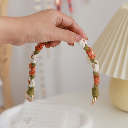 Handmade Sunflower Cell Phone Lanyard Embroidery: Stylish Cell Phone  & ID Badge Accessory for Daily Use