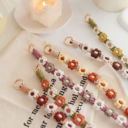 Handmade Sunflower Cell Phone Lanyard Embroidery: Stylish Cell Phone  & ID Badge Accessory for Daily Use