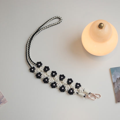 Handmade Sunflower Cell Phone Lanyard Embroidery: Stylish Cell Phone  & ID Badge Accessory for Daily Use