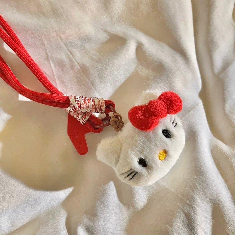 Handmade Hellokitty Cell Phone Lanyard : Stylish Cell Phone  & ID Badge Accessory for Daily Use
