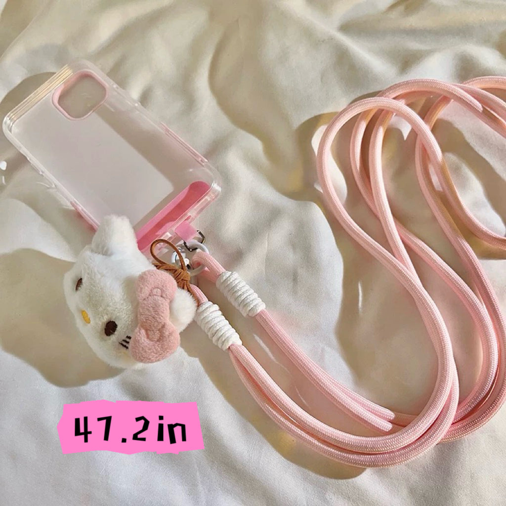 Handmade Hellokitty Cell Phone Lanyard : Stylish Cell Phone  & ID Badge Accessory for Daily Use