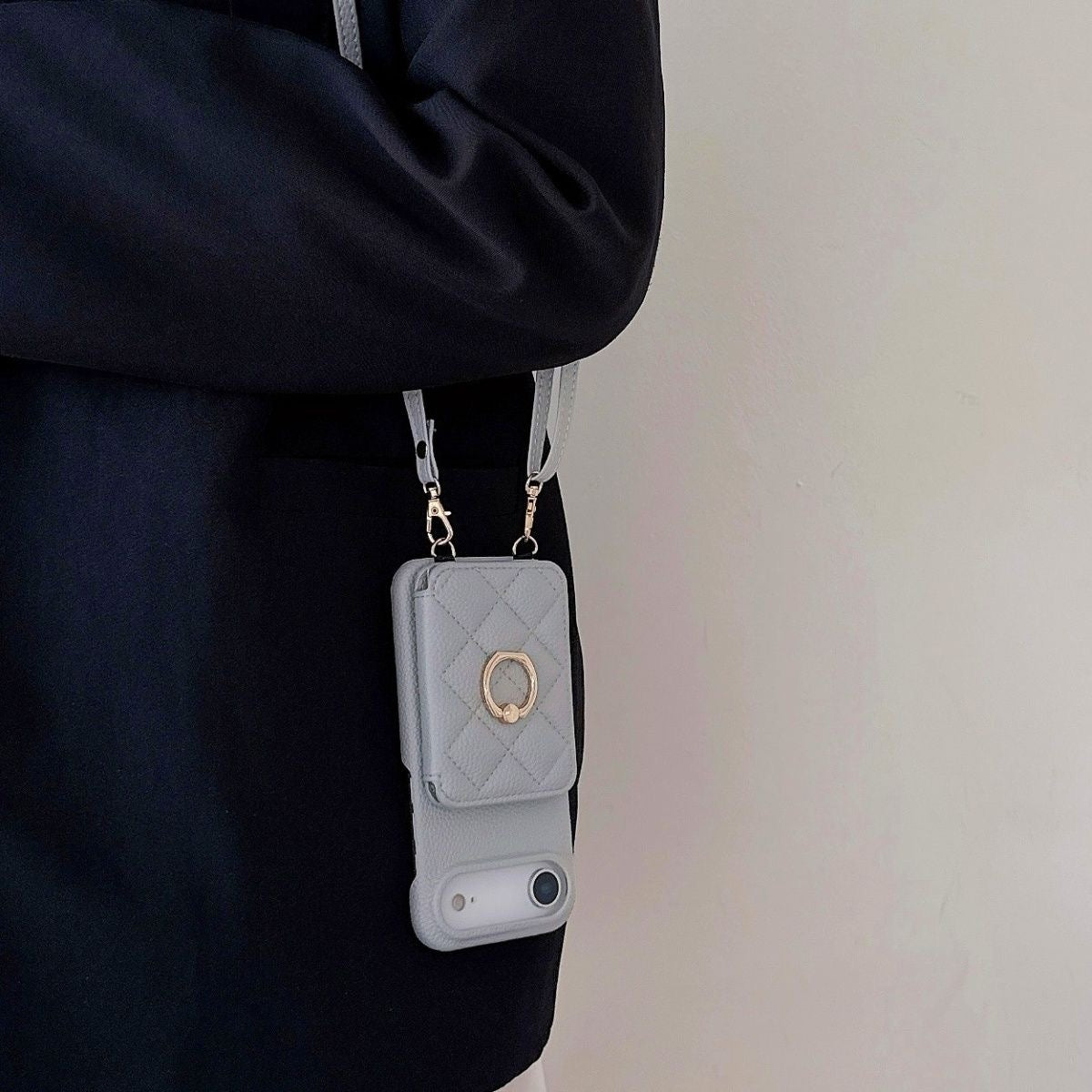 iPhone 17/16/15 Pro Max Leather Phone Case Wallet with Lanyard, Multi-Card Slots,High Quality Leather