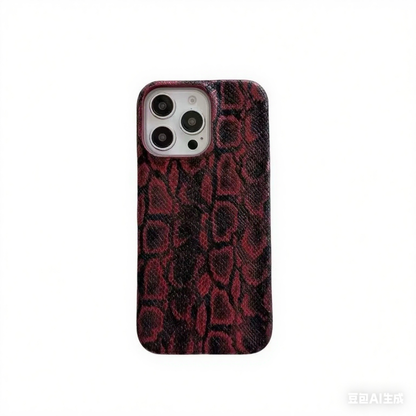 Viral Snake Skin Leather iPhone 17/16/15 Case ,trendy Phone Case, luxury Bling for iPhone 17/16/15 designer Phone Cover