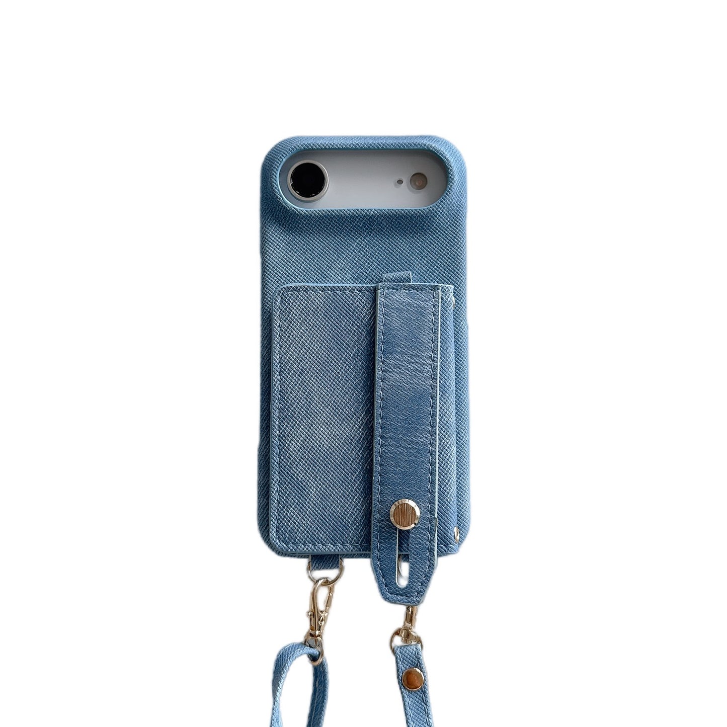 Canvas iPhone 17/16/15 Pro Max Leather Phone Case Wallet with Lanyard, Multi-Card Slots,High Quality Leather