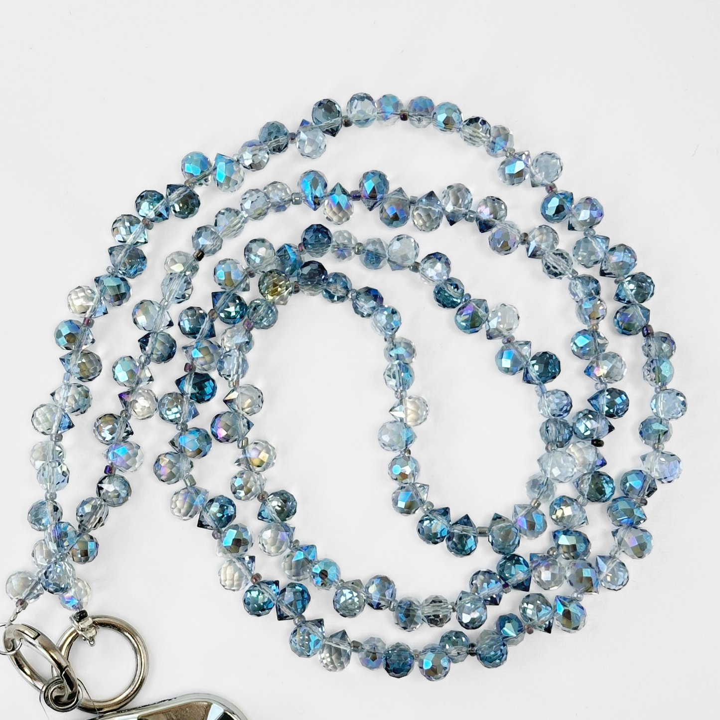 Sparkling Crystal Water Drop Phone Lanyard | 47.2in Crossbody Charm, Phone Strap,blue Ocean Color, Fashion Bag/phone Accessory, Bag Charm