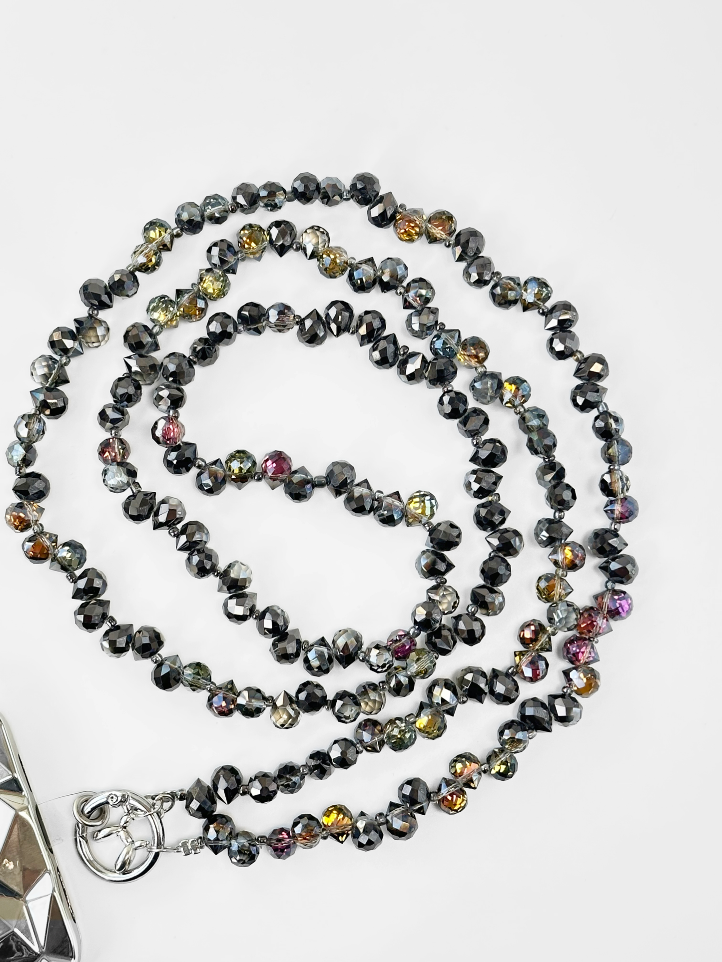 Sparkling Crystal Water Drop Phone Lanyard | 47.2in Crossbody Charm, Phone Strap,blue Ocean Color, Fashion Bag/phone Accessory, Bag Charm