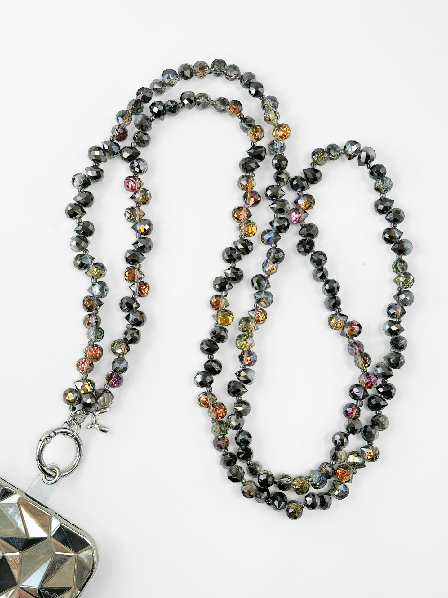 Sparkling Crystal Water Drop Phone Lanyard | 47.2in Crossbody Charm, Phone Strap,blue Ocean Color, Fashion Bag/phone Accessory, Bag Charm