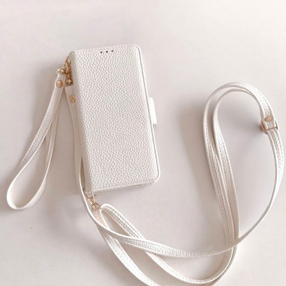 iPhone 17/16/15  Leather Phone Case Wallet with Wristlet, Multi-Slots Card Holder Pouch, Card Slots