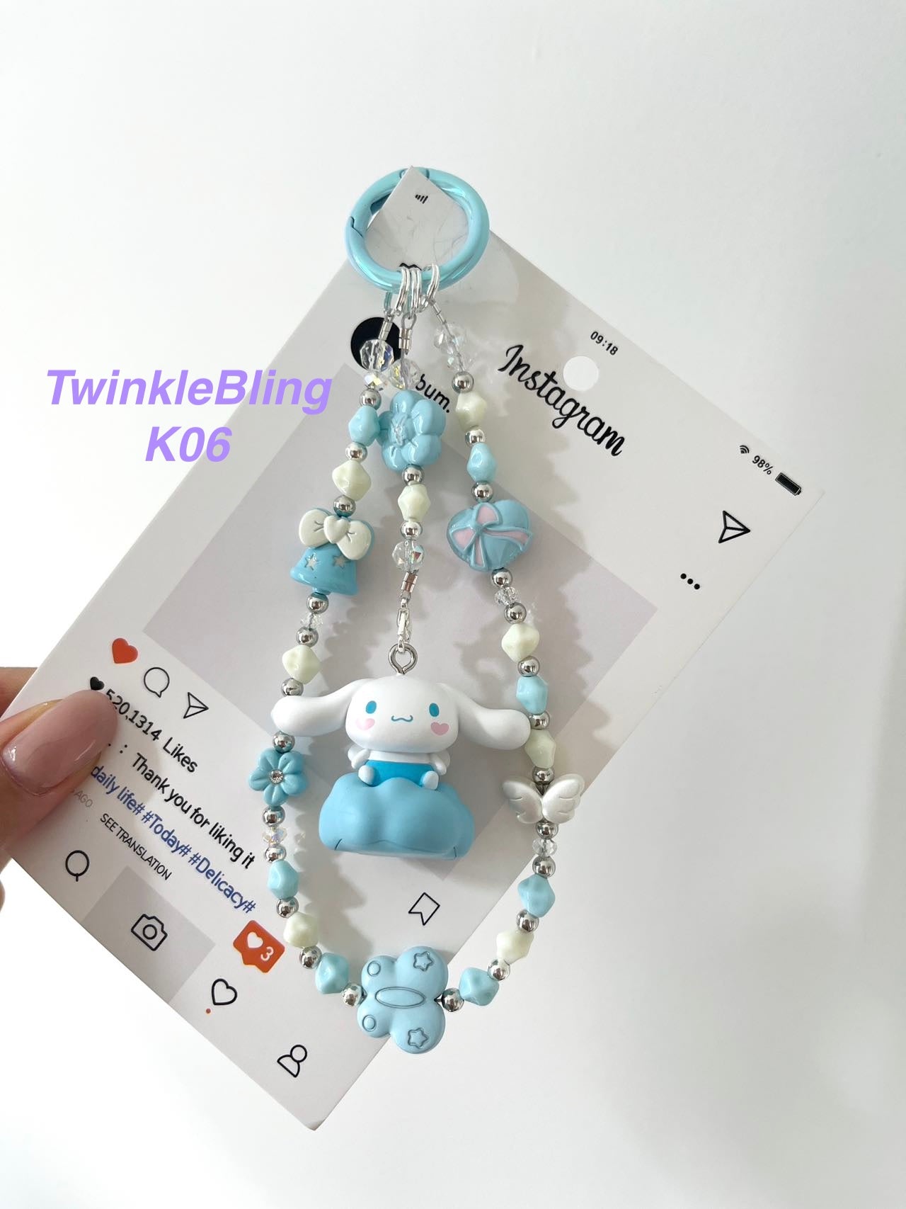 (Magic Kitty+Kuku) Handmade Charm- Hello Kitty Charm Sanrio Kuromi