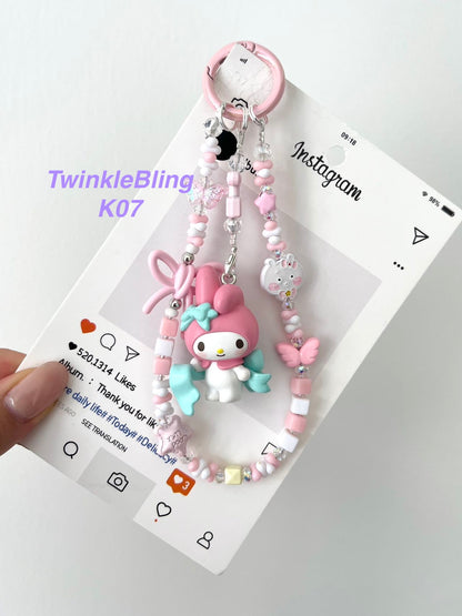 (Magic Kitty+Kuku) Handmade Charm- Hello Kitty Charm Sanrio Kuromi