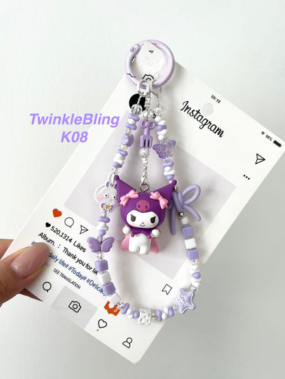 (Magic Kitty+Kuku) Handmade Charm- Hello Kitty Charm Sanrio Kuromi