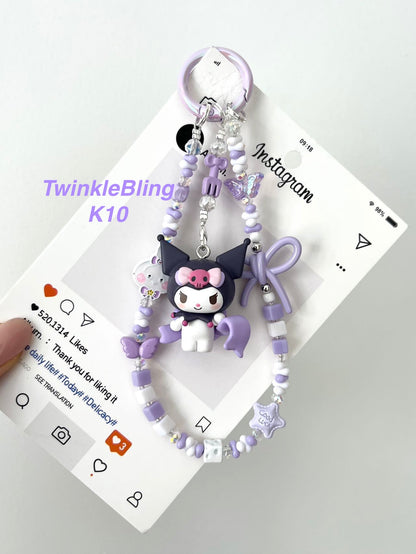 (Magic Kitty+Kuku) Handmade Charm- Hello Kitty Charm Sanrio Kuromi