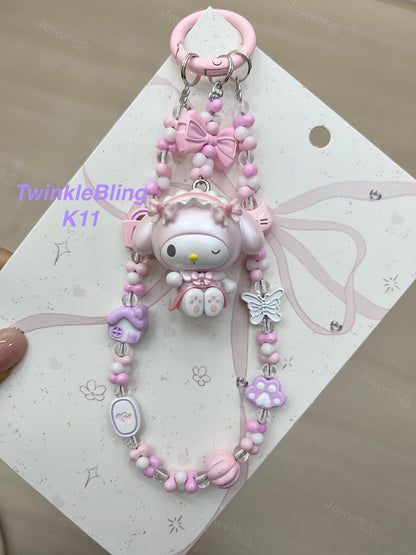 (Magic Kitty+Kuku) Handmade Charm- Hello Kitty Charm Sanrio Kuromi