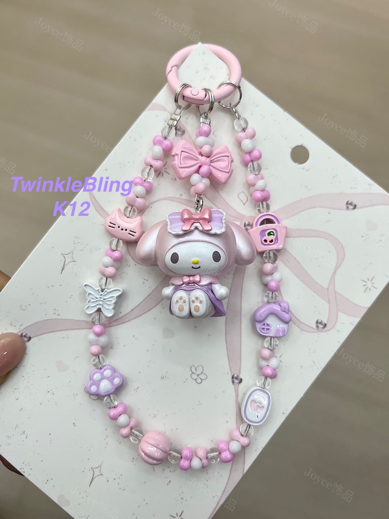 (Magic Kitty+Kuku) Handmade Charm- Hello Kitty Charm Sanrio Kuromi