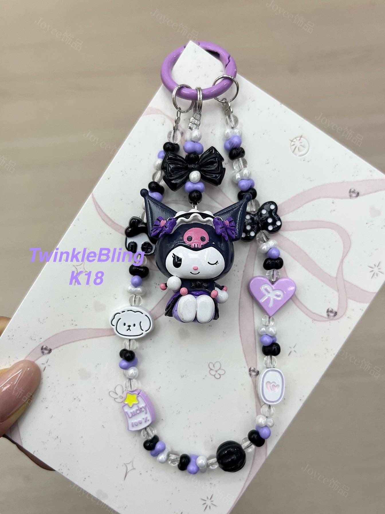 (Magic Kitty+Kuku) Handmade Charm- Hello Kitty Charm Sanrio Kuromi