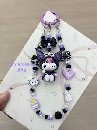 (Magic Kitty+Kuku) Handmade Charm- Hello Kitty Charm Sanrio Kuromi