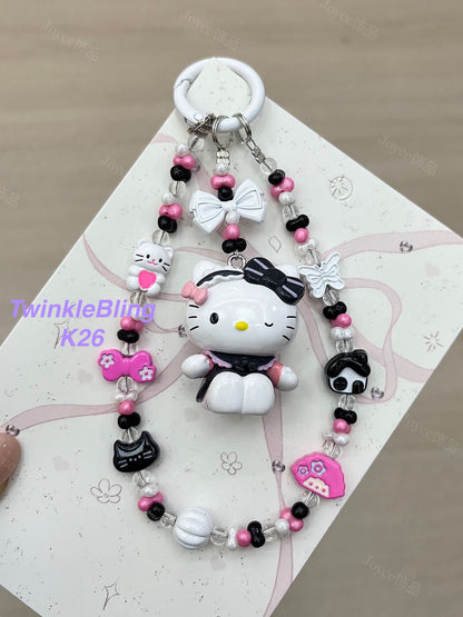 (Magic Kitty+Kuku) Handmade Charm- Hello Kitty Charm Sanrio Kuromi
