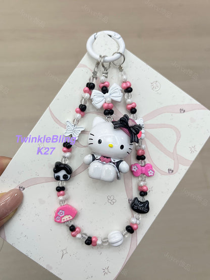 (Magic Kitty+Kuku) Handmade Charm- Hello Kitty Charm Sanrio Kuromi
