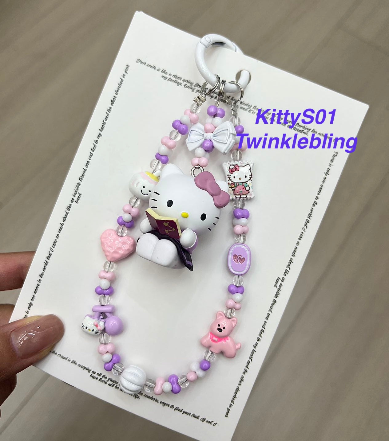 (Magic Kitty+Kuku) Handmade Charm- Hello Kitty Charm Sanrio Kuromi