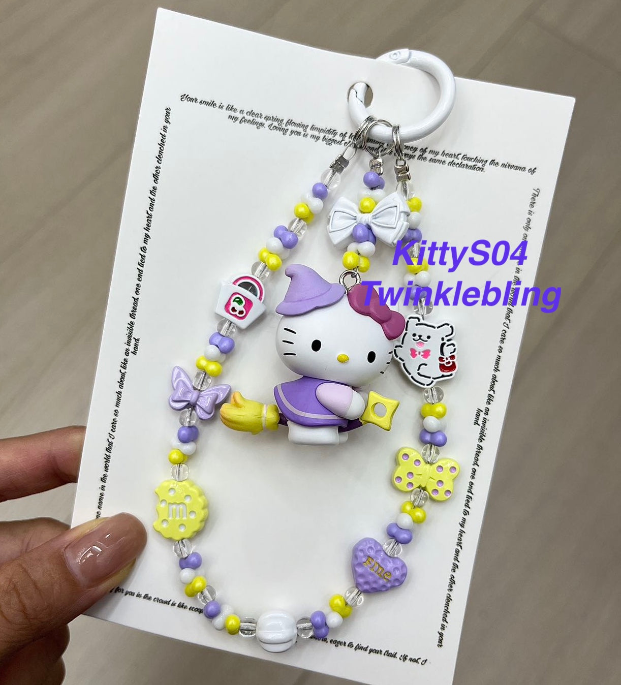 (Magic Kitty+Kuku) Handmade Charm- Hello Kitty Charm Sanrio Kuromi