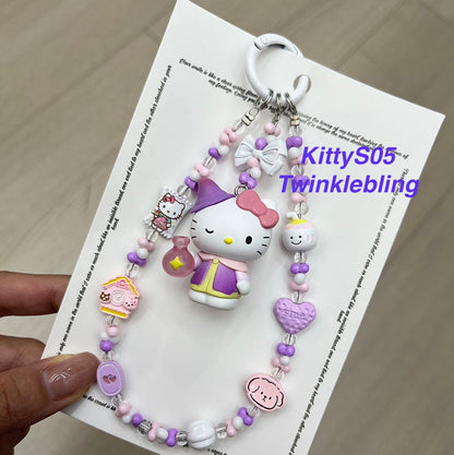 (Magic Kitty+Kuku) Handmade Charm- Hello Kitty Charm Sanrio Kuromi