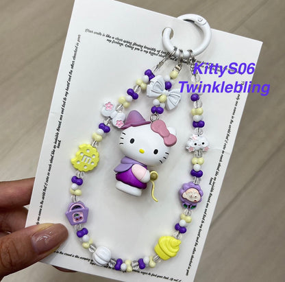 (Magic Kitty+Kuku) Handmade Charm- Hello Kitty Charm Sanrio Kuromi