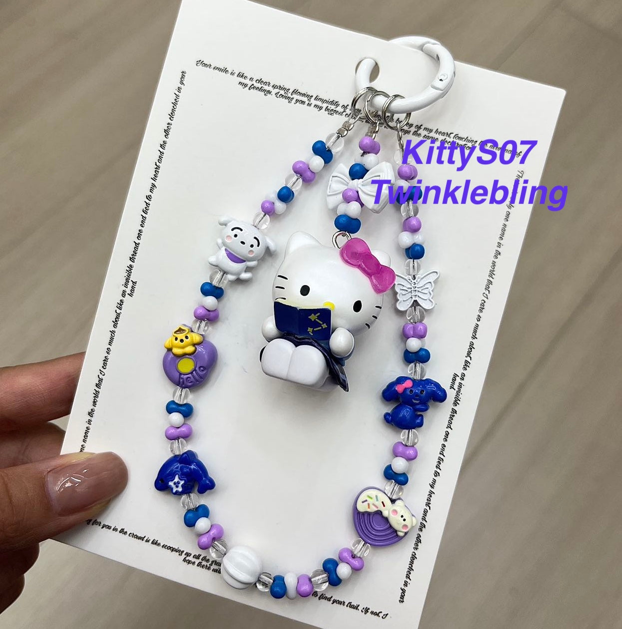 (Magic Kitty+Kuku) Handmade Charm- Hello Kitty Charm Sanrio Kuromi