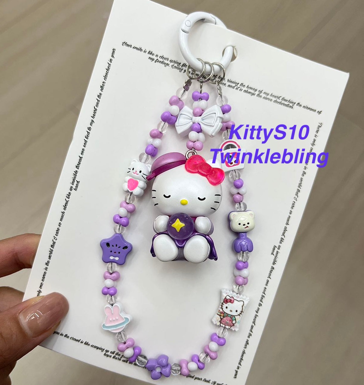 (Magic Kitty+Kuku) Handmade Charm- Hello Kitty Charm Sanrio Kuromi