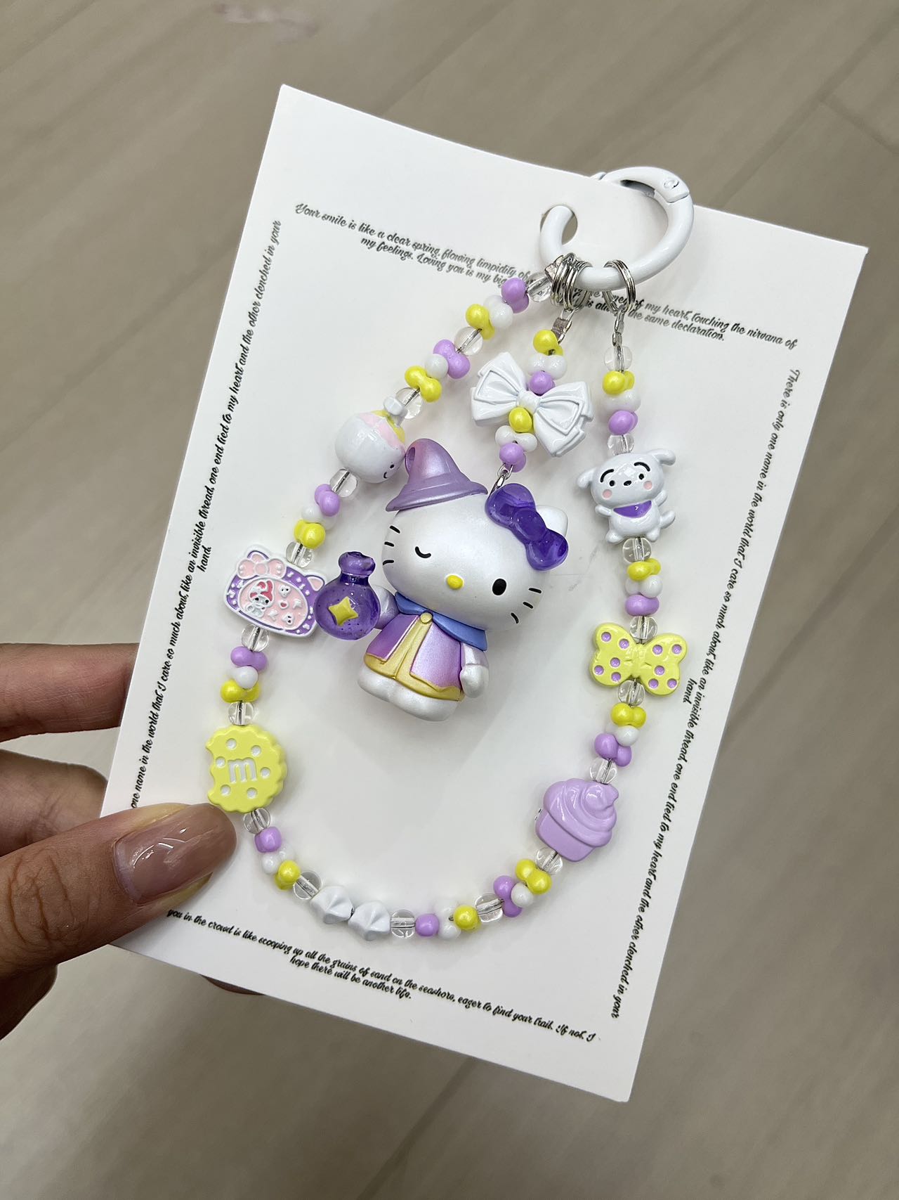 (Magic Kitty+Kuku) Handmade Charm- Hello Kitty Charm Sanrio Kuromi