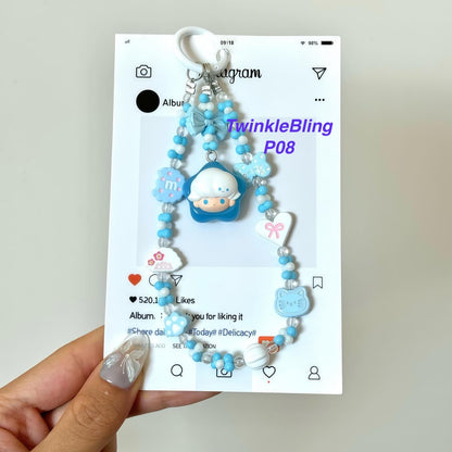 (Pop Charm 2)Handmade DIY Pop Phone Charm - Labubu Phone Charm Molly Skullpanda Sweetbean Phone Charm