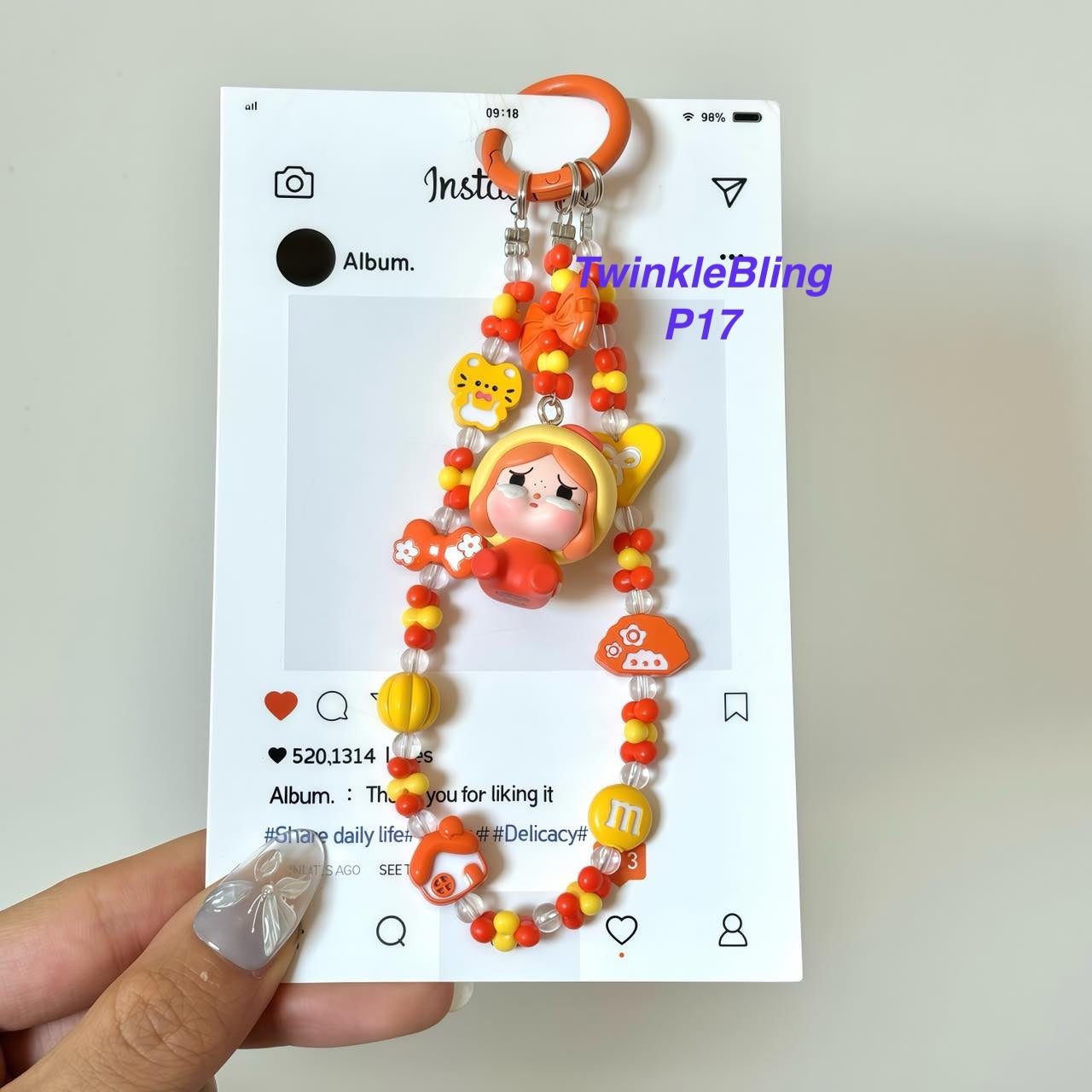 (Pop Charm 2)Handmade DIY Pop Phone Charm - Labubu Phone Charm Molly Skullpanda Sweetbean Phone Charm