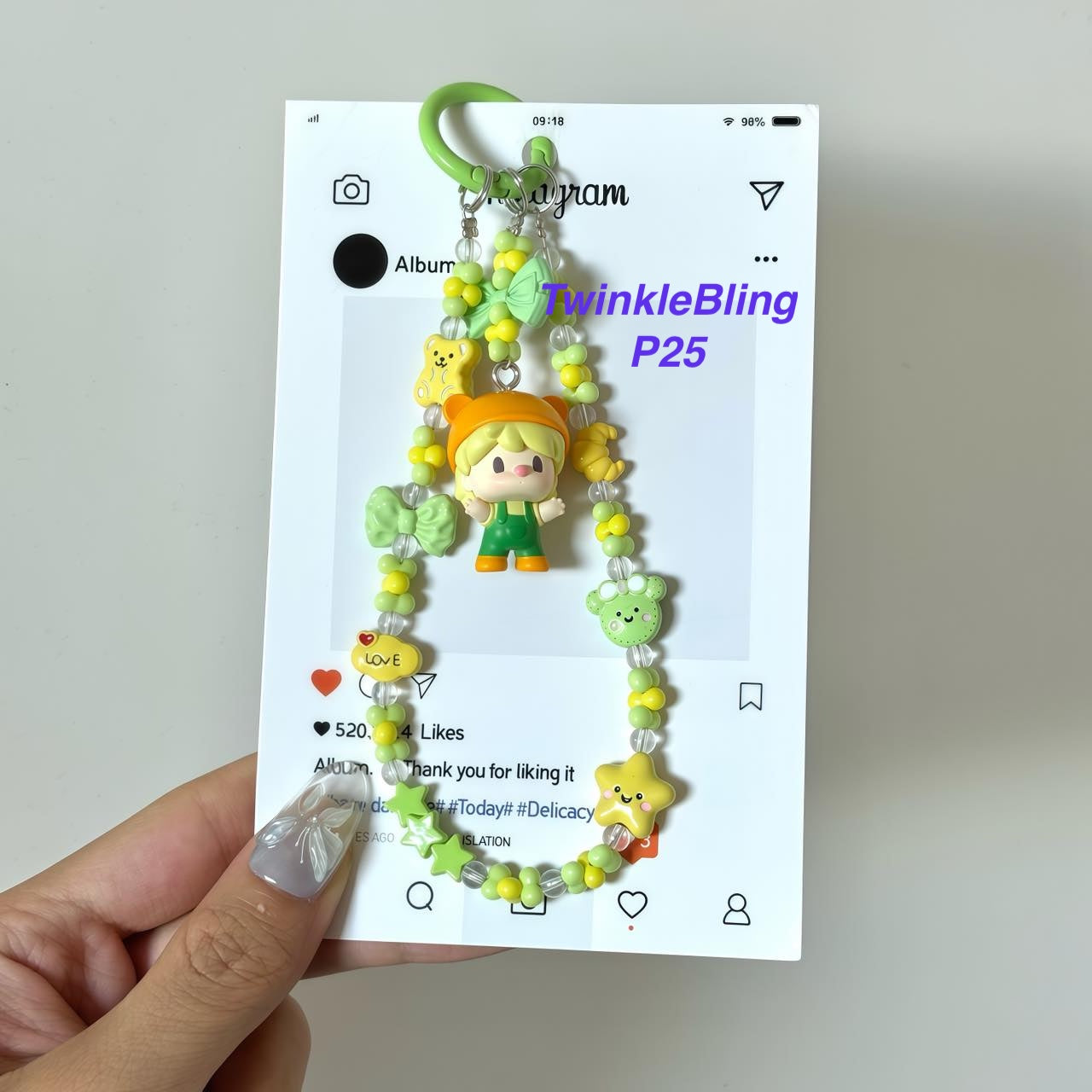 (Pop Charm 2)Handmade DIY Pop Phone Charm - Labubu Phone Charm Molly Skullpanda Sweetbean Phone Charm
