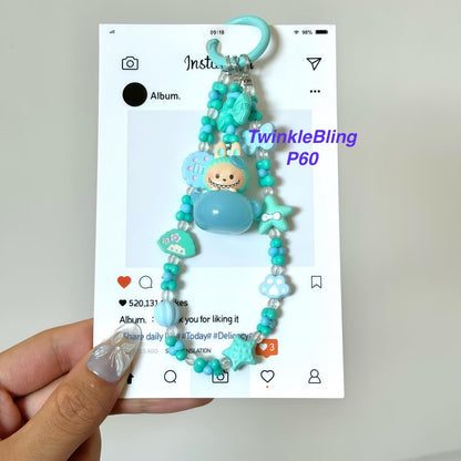 (Pop Charm 2)Handmade DIY Pop Phone Charm - Labubu Phone Charm Molly Skullpanda Sweetbean Phone Charm