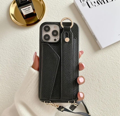 iPhone 17/16/15  Leather Phone Case Wallet, Multi-Slots Card Holder Pouch, Card Slots